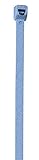 Aviditi CTMD15 Metal Detectable Cable Tie, 6" Length x 0.14" Width, 30 lbs Tensile Strength, Blue (C