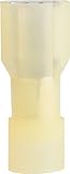Gardner Bender 10-155F Disconnect Female - Fully-Insulated, 12-10 AWG, Yellow, .250" Tab (50 pk) [並行