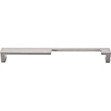 Top Knobs TK261 Modern Metro Series 9 inch Center Notched Handle Pull, Brushed Satin Nickel by Top K