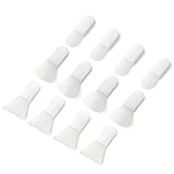 フェイスマスクアプリケーターブラシ、シリコンフェイシャルマスクブラシミニメイクアップヘラマスク塗布ツールセット 化粧品マスク、泥、粘土マスク、アイマスク、ボディローション(12個)ホワイト