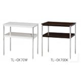 送料無料　ナカキン　電話機台　メッキ角脚　TL-CK70　代引き不可/同梱不可