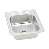 Elkay CR17210 Gourmet Single Basin Drop-In Stainless Steel Kitchen Sink, 21-1/4-Inch x 17-Inch [並行輸入