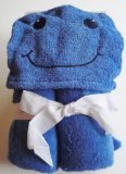Blue Animal Hooded Towel Bath Wrap by PICO Imports