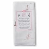 【並行輸入】スワドル　デザインズ マーキゼットブランケット ボート ピンク＆モカ Swaddle Designs Marquisette Blanket Sailboats Pink＆Mocha