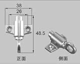 LIXIL部品 窓・サッシ用部品 錠 装飾窓 トップラッチ：トップラッチ[AZWB150] シルバー[AZWS150]