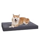 KSIIA 犬 ベッド 高反発 両面使用 ペットベッド 洗える 犬用ベッド 体圧分散 犬 クッション 防水 犬のベッド オックスフォード 取り外せるカバー 清掃しやすい 通気性いい オールシーズン 夏 冬 高齢犬 小型犬 中型犬 大型犬 L 88×55×7 cm ダークグレー