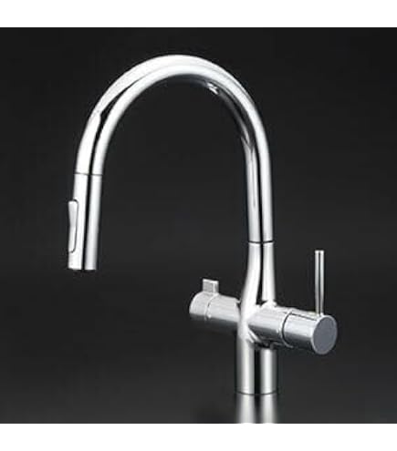 Amazon | KVK キッチン用センサー付シングルレバー式混合栓 eレバー