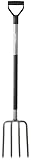 Fiskars 47 Inch Steel D-Handle Ergo Garden Fork (333400-1001) [並行輸入品]