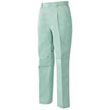 ワンタックワークパンツ 制電ソフトツイル アースグリーン ウエスト73cm