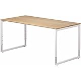 Garage パソコンデスク fantoni 高さ調節タイプ GX-168HJ 幅160cm 奥行き80cm 高さ調節62～82cm イタリア ファントーニ製 オーク