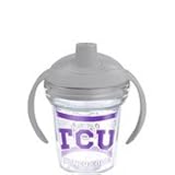 TervisタンブラーTexas Christian TCU Horned Frogs 6oz Sippy Cup withグレー蓋