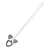 FRCOLOR ギターピックネックレス メンズ用 シリコンギターピックホルダー付き ステンレス製ギターピック 収納 ネックレス 音楽ギターアクセサリー