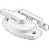 Prime-Line Products F 2588 Sash Lock, Diecast Construction, White, Used on Vertical & Horizontal Sli