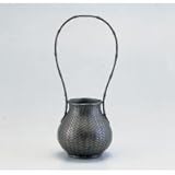 竹中銅器　83-12　銅製花瓶　網代　大