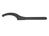 JW Winco A54700 Black Finish Steel Hook Wrench with Milled Nose End for 110-115mm Slotted Nuts 335mm