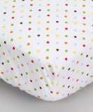 Baby & Me Dots Crib fitted sheet by Bacati