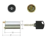 MIWA(美和ロック) URシリンダー PMKタイプ 鍵 交換 取替え用 MCY-161 ステンレスヘヤーライン　対応扉厚36mm
