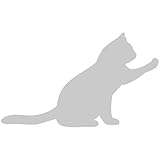 Sticker Shop Haru タッチ猫 ステッカー シルバー