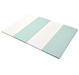 PLEMA プレイマット ヘタレないからずっと使える (空色_ホワイト, M (140cm*200cm))