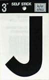 hy-ko 30420 3 "ブラックビニールself-stick文字J