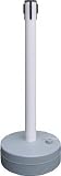 [T-3873625]緑十字　バリアースタンド（キャッチのみ）　ポール：白　９９０×３８０ｍｍΦ 368021