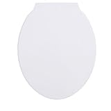 Achim Home Furnishings TOPPSTWH04 Fantasia Standard Plastic Toilet Seat, 17-Inch by Achim Home Furni