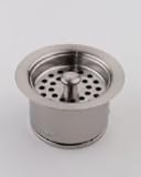 Jaclo 2833-SC Extra Deep Disposal Flange with Strainer, Satin Chrome [並行輸入品]