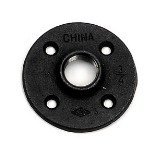床フランジ、ブラック1 – 1 / 2 "