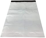 宅配袋 ビニール 業務用厚口 強力テープ付き 宅配用ビニール袋 a4 b4 ネコポス クリックポスト ゆうパケットに対応 (50枚, 小々 (横25 × 縦35))