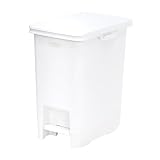 天馬 ペダル式 ゴミ箱 フタ キャスター付き 20L ホワイト ELP-PP20 PROPRETÉ×e-LABO
