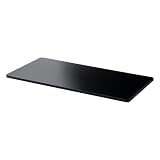 サンワダイレクト スタンディングデスク用天板 天板のみ 幅140×奥行70cm 木製 電動 昇降デスク ブラック 100-ERD103BK