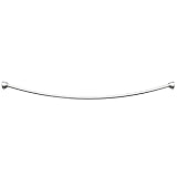 Gatco 826 Curved Shower Rod, Satin Nickel by Gatco