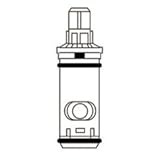 Moen 1248 2ハンドル交換カートリッジ、高フローRoman Tub for 4999バルブ