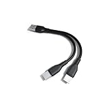 USB 二股ケーブル 2 in 1 USBタイプC Yスプリッタケー Micro USB & Type-C 2股ケーブル USB 2.0 Aオスto USBタイプCオス& マイクロUSBオスY字2分岐ケーブル 急速充電 USB & タイプC 延長ケーブル 同期充電 多機能 2 in1 USBケーブル 20cm