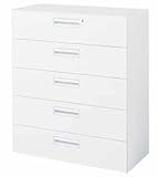 コクヨ　エディア　収納システム　高さ1050mmタイプ　下置き　ラテラル5段　幅900×奥行き450mm カラー:F1（ナチュラルグレー）