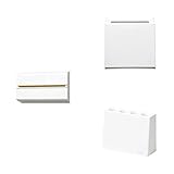 ideaco (イデアコ) 新生活 3点 セット ホワイト ペーパータオルケース WALL PT/ゴミ箱 TUBELOR BRICK/傘立て slim2 【 まとめ買い 】