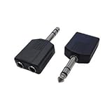 （まとめ）変換名人 AVプラグ 6.5（メス）2P to 6.5mm（オス）ステレオ AV／652J-65PS（2P）【×20セット】