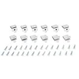 Mintcraft 25210ZPHH Pilaster Shelf Clips, White, 12-Pack [並行輸入品]