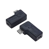 （まとめ）変換名人 変換プラグ USB mini5pin→microUSB 左L型 USBM5-MCLLF【×20セット】