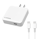 KYOHAYA PD20W 急速充電器 薄型16mm 折りたたみ式 USB-C対応 ACアダプター 60W Type-C ケーブル付（1m）PSE認証済 タイプC 軽量 コンパクト 出張用 旅行用iPhone/iPad/Android/Galaxy/Xperia/Switch対応 JKPD20C1CC（ホワイト）