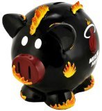 NBA Miami Heat主題貯金箱樹脂、スモール