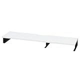 机上台 ホワイト アール・エフ・ヤマカワ 幅950mm キーボード収納 モニター台 2段 黒