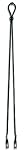 MCR Safety 214 Snakeskins Break-Away Clip On Eyeglass Cord, Black, 1-Pair by MCR Safety