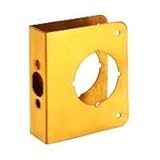 MINTCRAFT HSH-042SBP-3L Door Reinforcer, 4 x 4.5-Inch, Polished Brass by Mintcraft