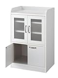 カジュアルミニ食器棚 (ホワイト)N-MSYBB-WH