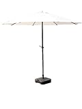 【 R.shop 】ガーデンパラソル 合金スチール柄38mm大型 直径270cm クランク付き 防水加工 22kgベース 熱中症対策 楽々組立 日本語説明書付 業務用 格安リゾート生活 グリーン アイ