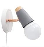 FSLiving ブラケットライト フック固定 穴開け要らない 賃貸照明 賃貸対応 取付簡単 ドリル不要 壁掛け照明 壁掛けライト コンセント式 コード付き壁掛け照明 玄関 脱衣所 店舗 化粧台 洗面台