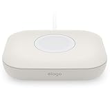 【elago】 アップルウォッチ 充電器 対応 ケース スタンド 小型 軽量 シリコン カバー 卓上 持ち運び 断線防止 [ AppleWatch充電器 対応 ] MAGNETIC CHARGER PAD ストーン