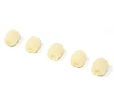 Shure MX153 Earsetヘッドウェアマイク用交換用ミニヘッドセットマイクウィンドスクリーンフロントガラスカバーフォーム、タンベージュ色、5個パック