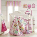 Owlphabet 4 Piece Crib Bedding Set Color: Pink by Laura Ashley Baby